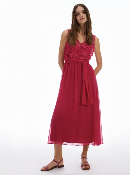 Penny Black Igor Long Tulle and Georgette Dress