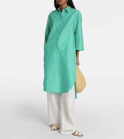 MaxMara Leisure Beachwear Green Quincy Shirt Dress
