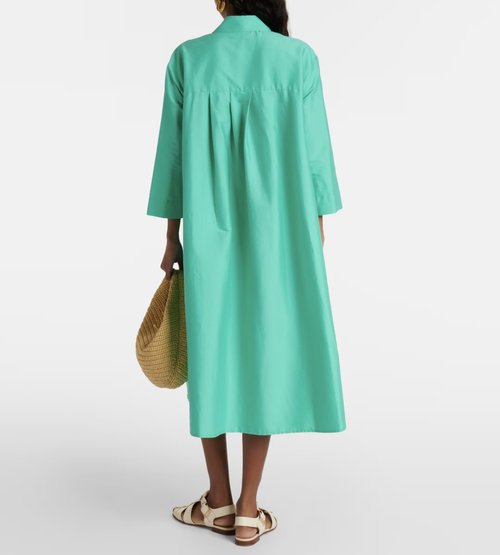 MaxMara Leisure Beachwear Green Quincy Shirt Dress