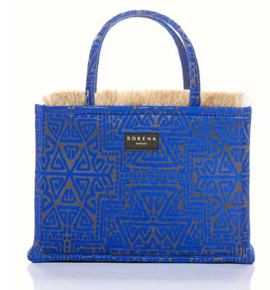 Sorena Blue Poliaigos Big Tote Bag