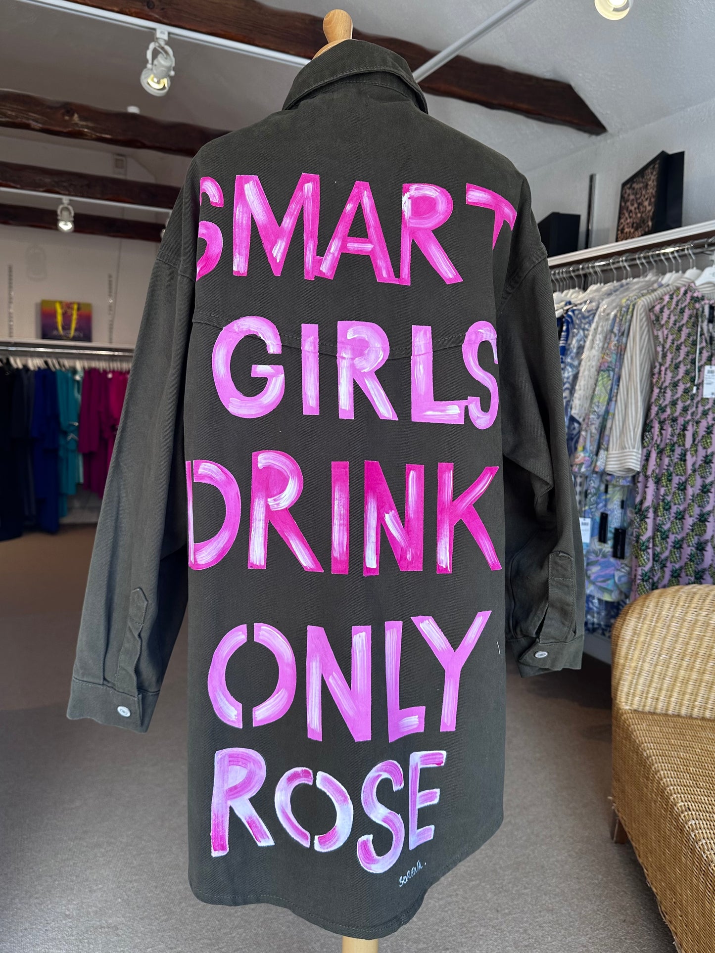 Sorena Hand-painted Denim Jacket