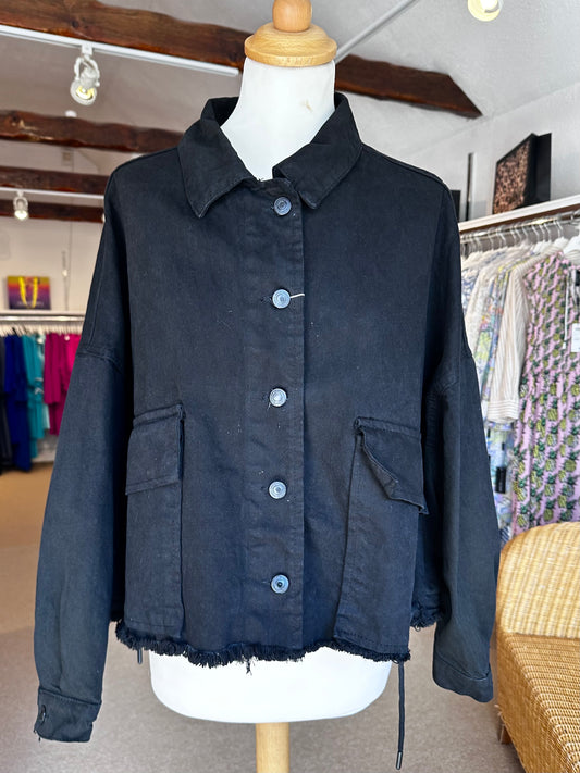 Sorena Hand-Painted Denim Jacket