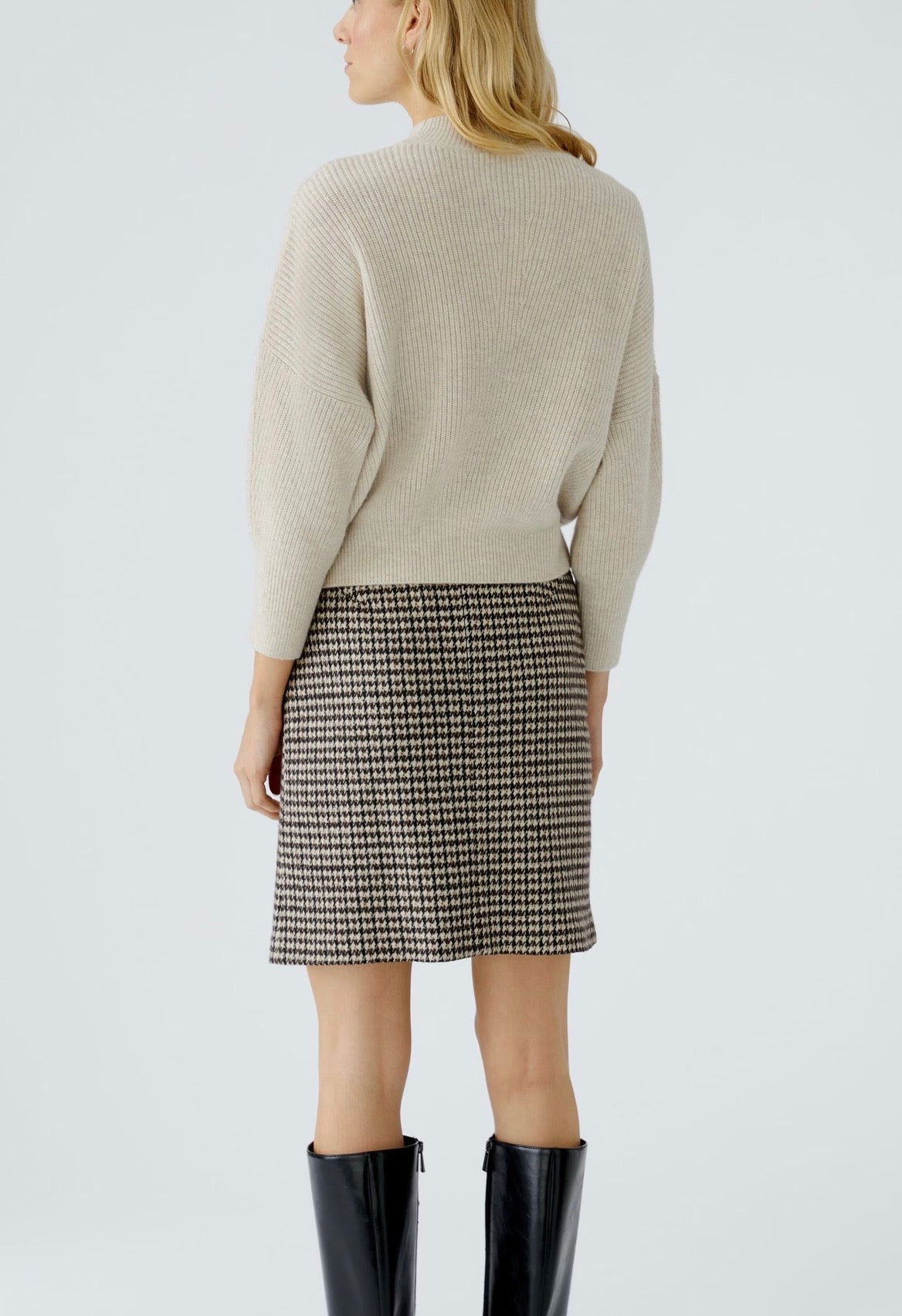 Oui Pullover in Light Beige