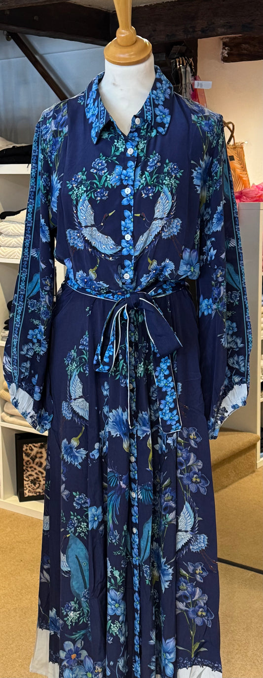 Inoa Mahonia Flowers Blue Dress