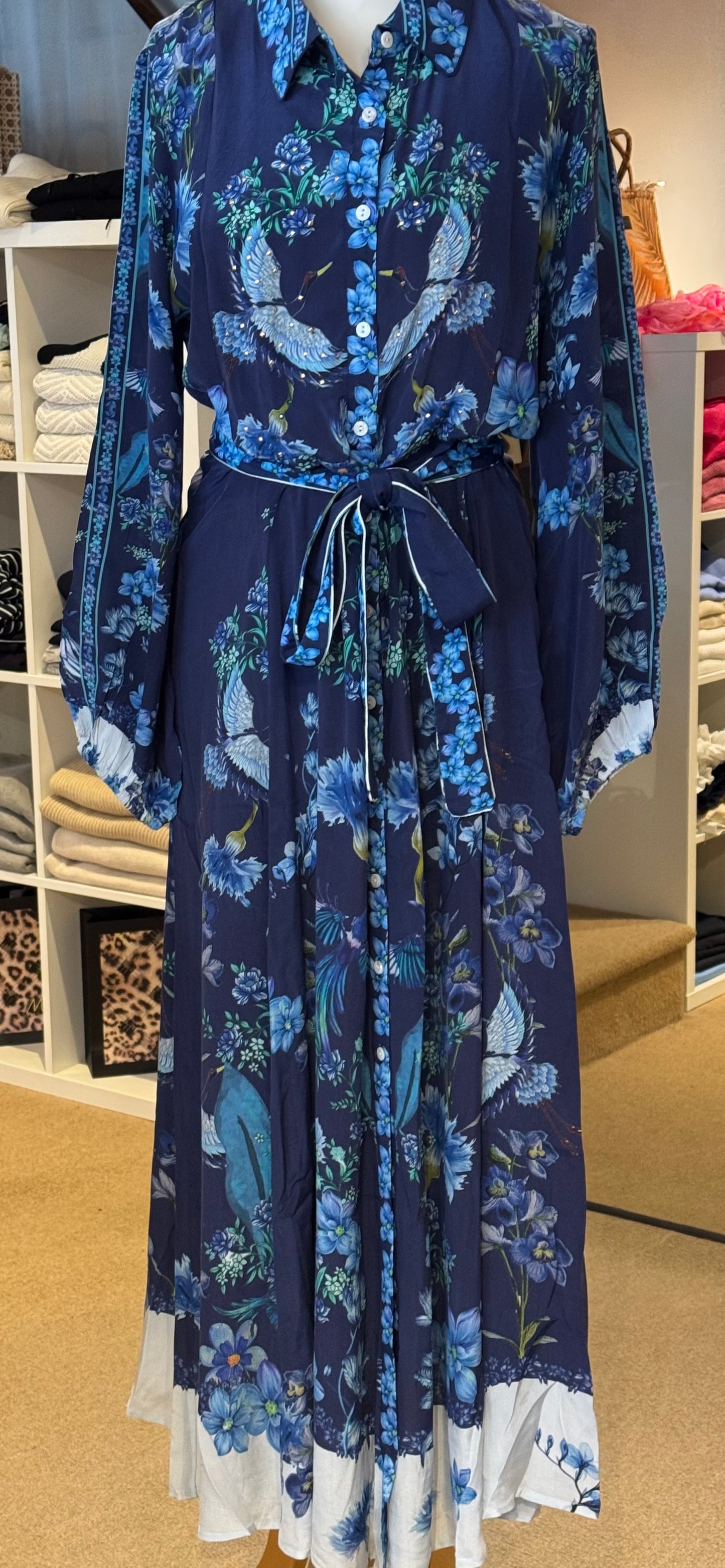 Inoa Mahonia Flowers Blue Dress