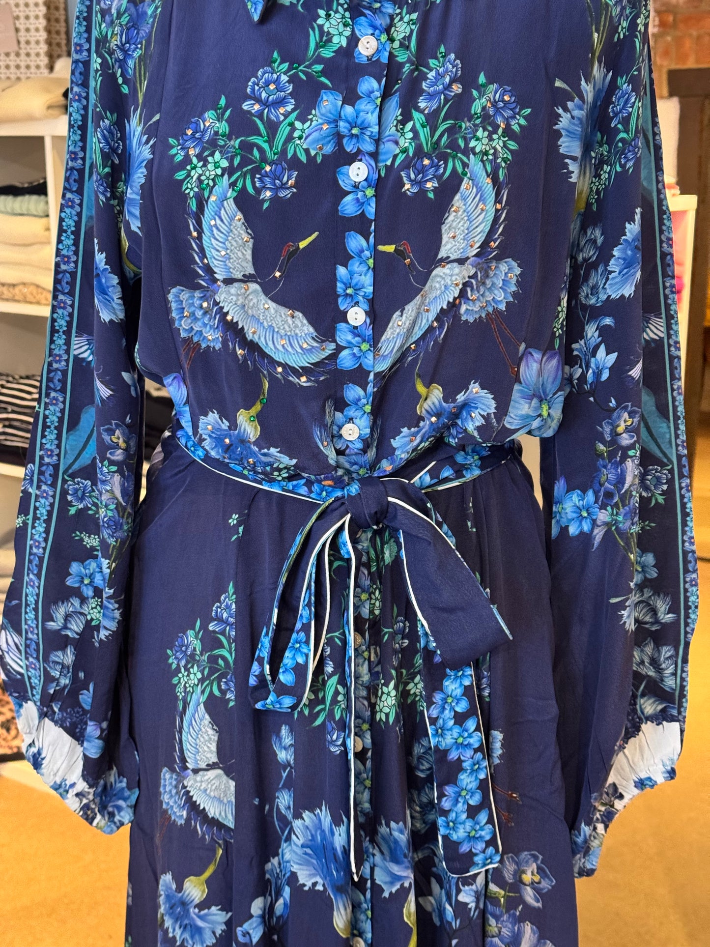 Inoa Mahonia Flowers Blue Dress
