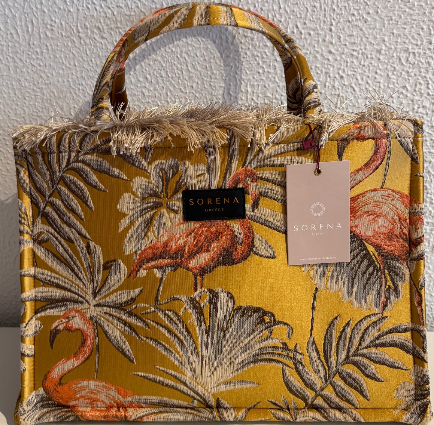 Sorena  Greece Isla Yellow Big Tote Bag