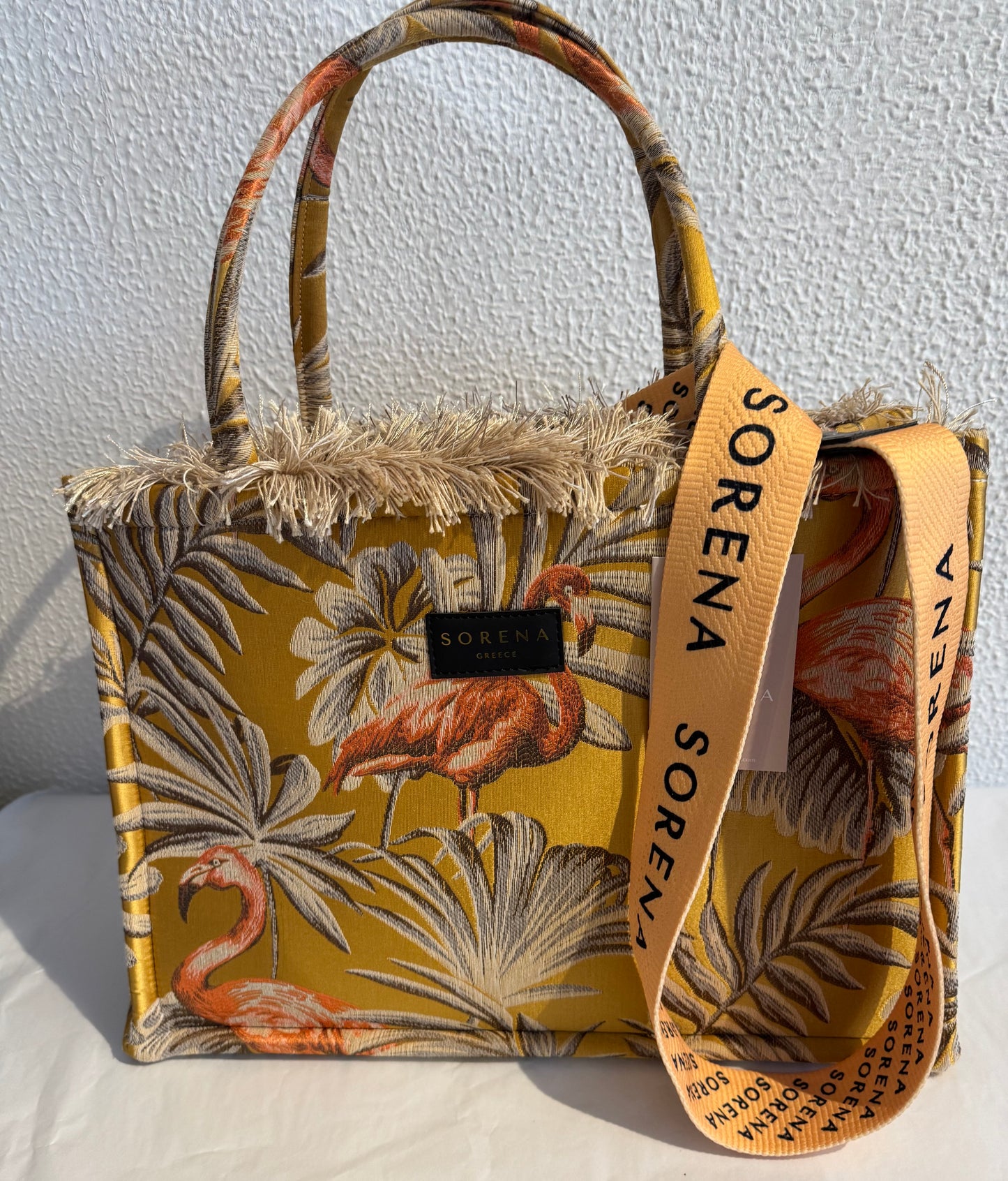 Sorena  Greece Isla Yellow Big Tote Bag