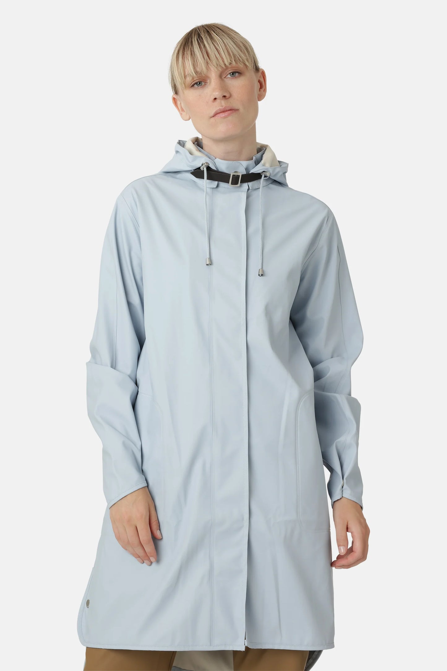Ilse Jacobsen Raincoat - Pale Blue /Heather  Rain71
