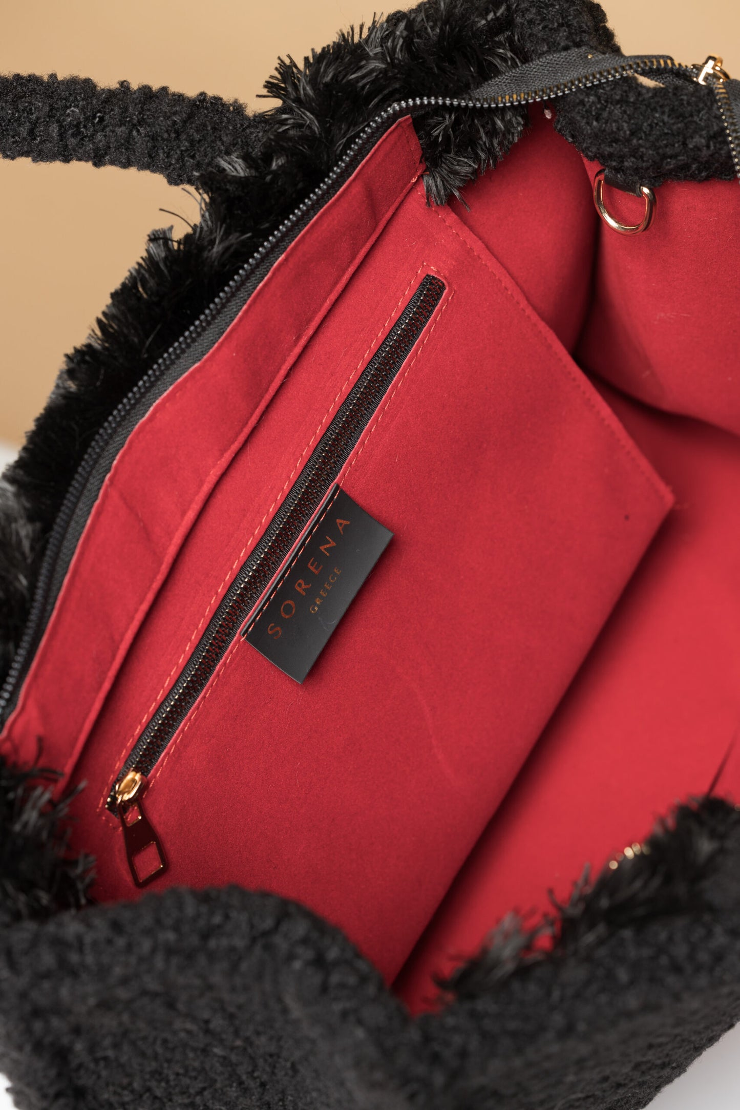 Sorena Greece Teddy Black Tote Bag