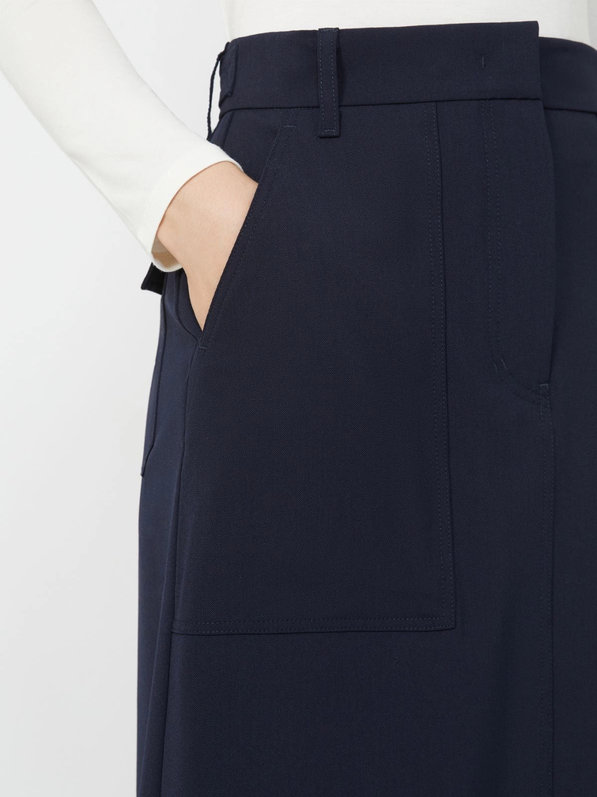 Weekend Maxmara Aller Navy Skirt