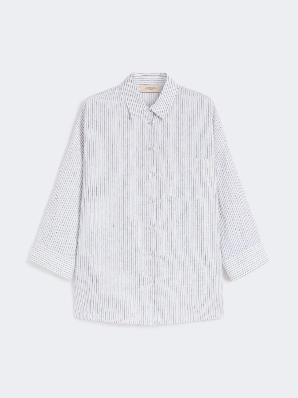 Weekend MaxMara Striped Linen Canvas Shirt