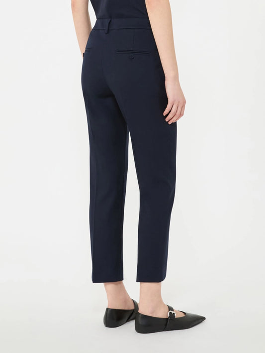 Weekend Maxmara WKDDVITE Cotton Trousers Navy