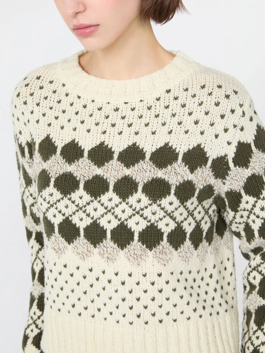 Weekend MaxMara Jacquard Khaki Jumper WKDRANCH