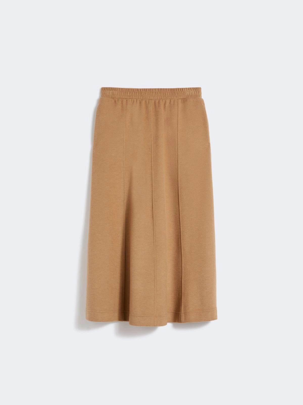 Weekend MaxMara Drap-Effect Camel Skirt