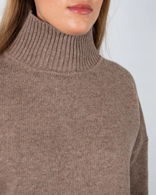 Weekend By Maxmara Borgia Turtle Neck Loose Bodied Wool Jumper 004 SKU: 0021609310