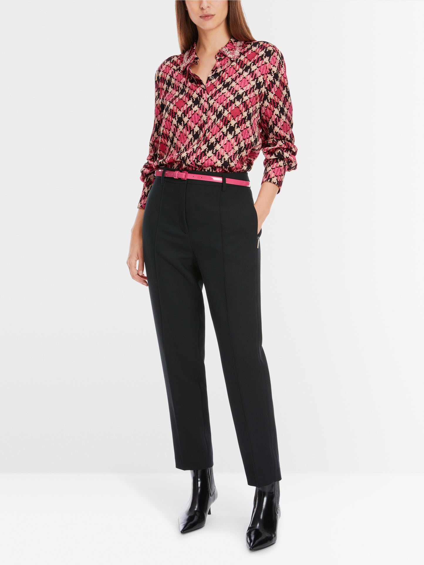 Marc Cain Check Print Blouse