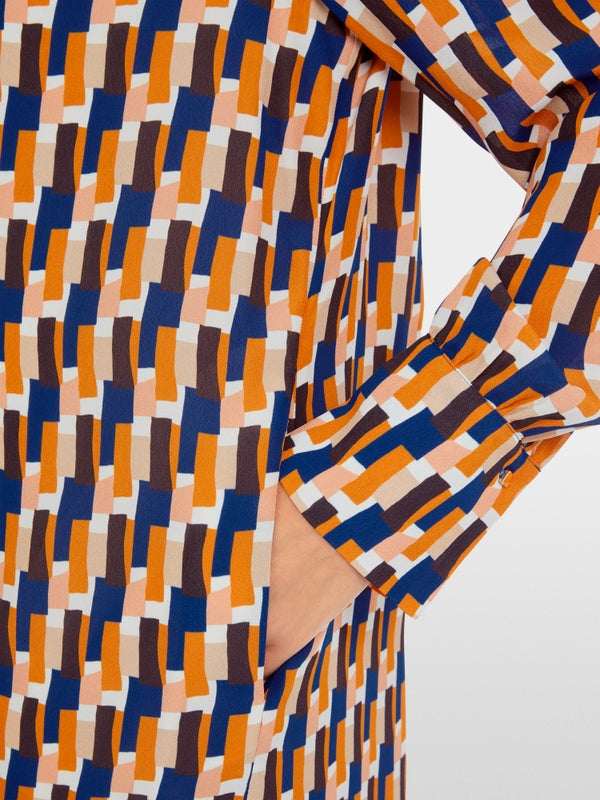 Marc Cain Dress With Graphic Artsy Print