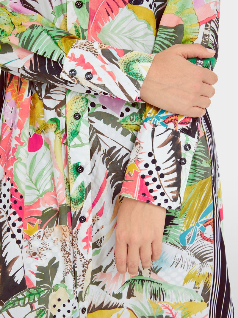 MarcCain Long Jungle print Shirt/dress   YS 21.17 W22