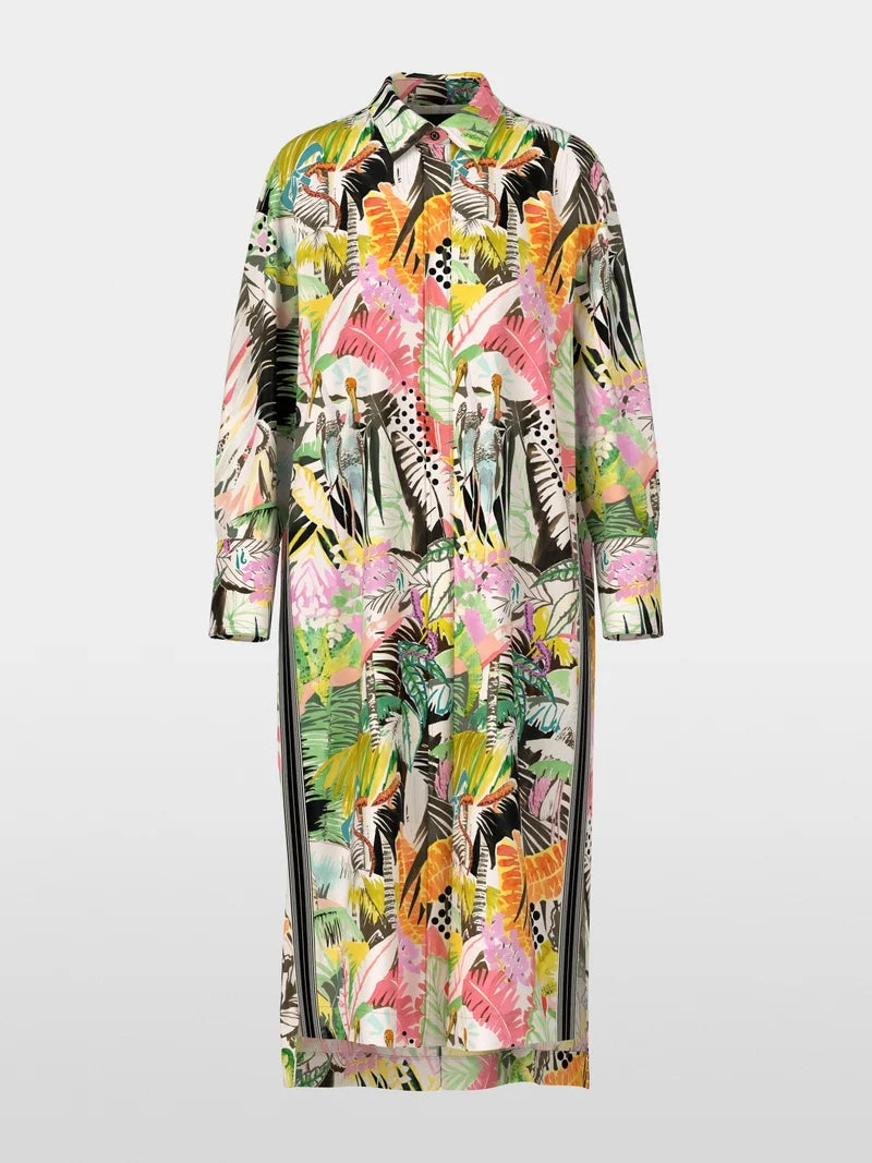 MarcCain Long Jungle print Shirt/dress   YS 21.17 W22