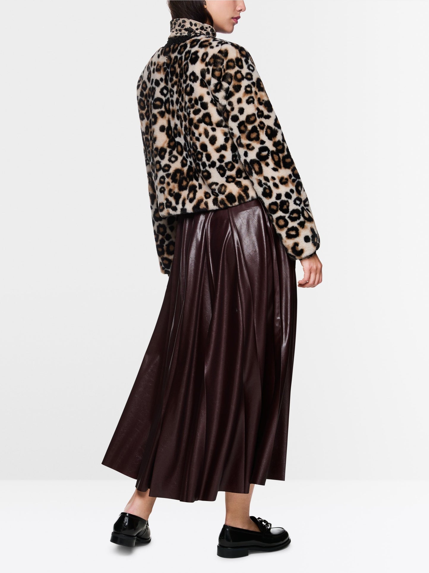 Marc Cain Short Leopard Print Jacket ZC 12.04 W41