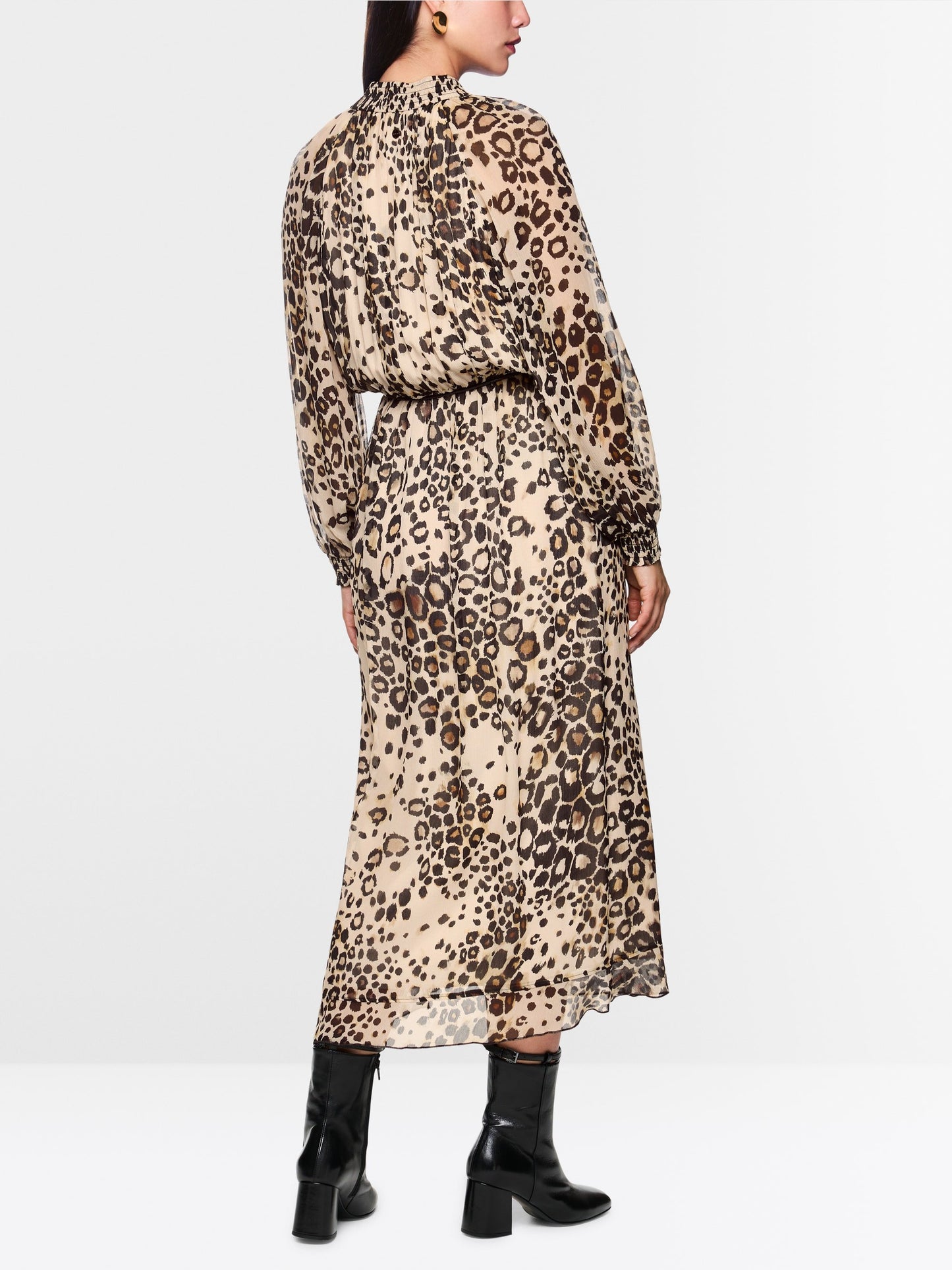 Marc Cain Maxi Leopard Print Dress ZC 21.08 W27