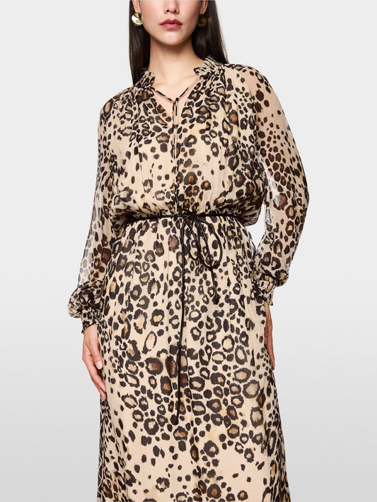 Marc Cain Maxi Leopard Print Dress ZC 21.08 W27