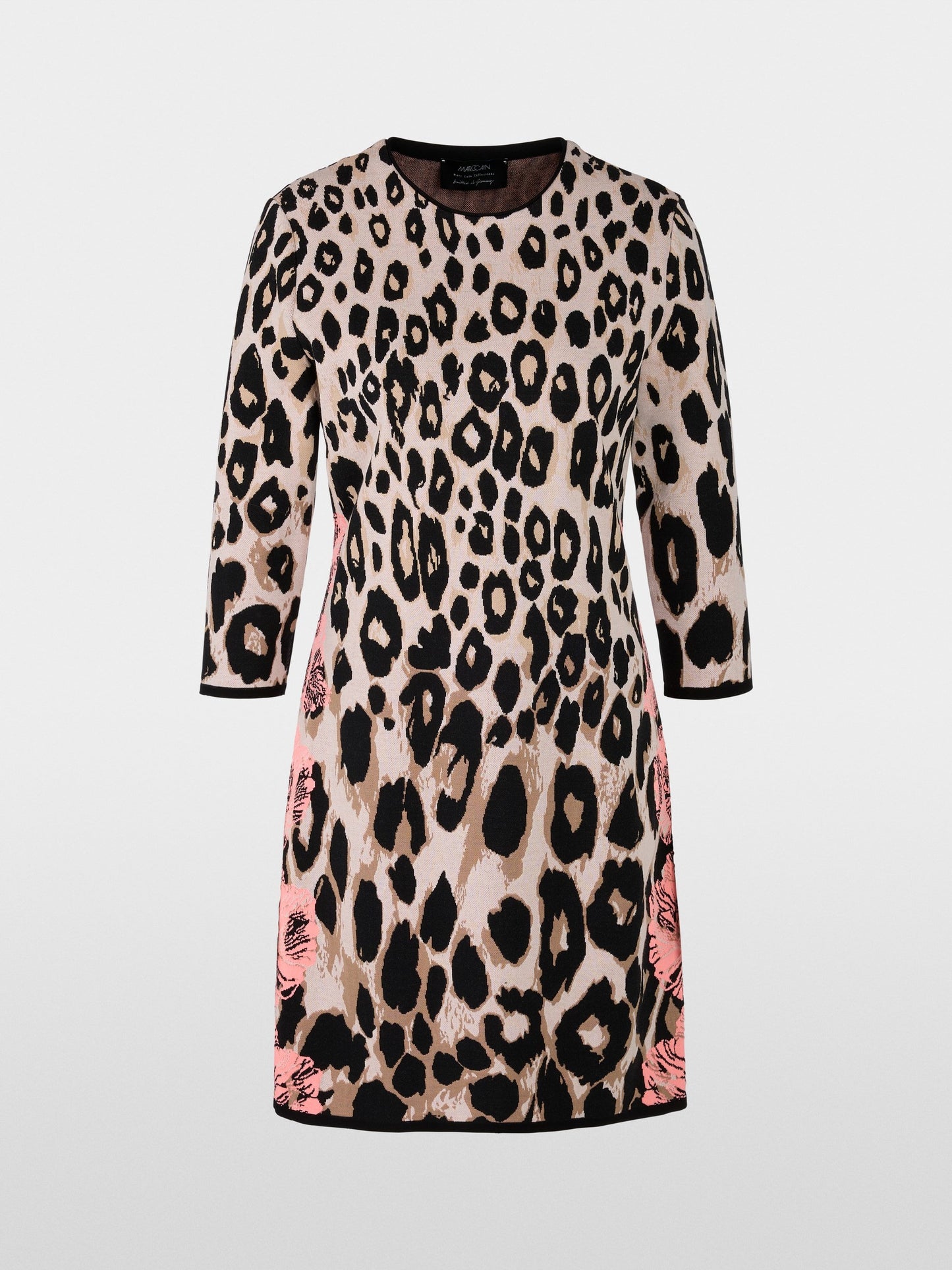 MarcCain Knitted Animal print Dress ZC 21.17 M21