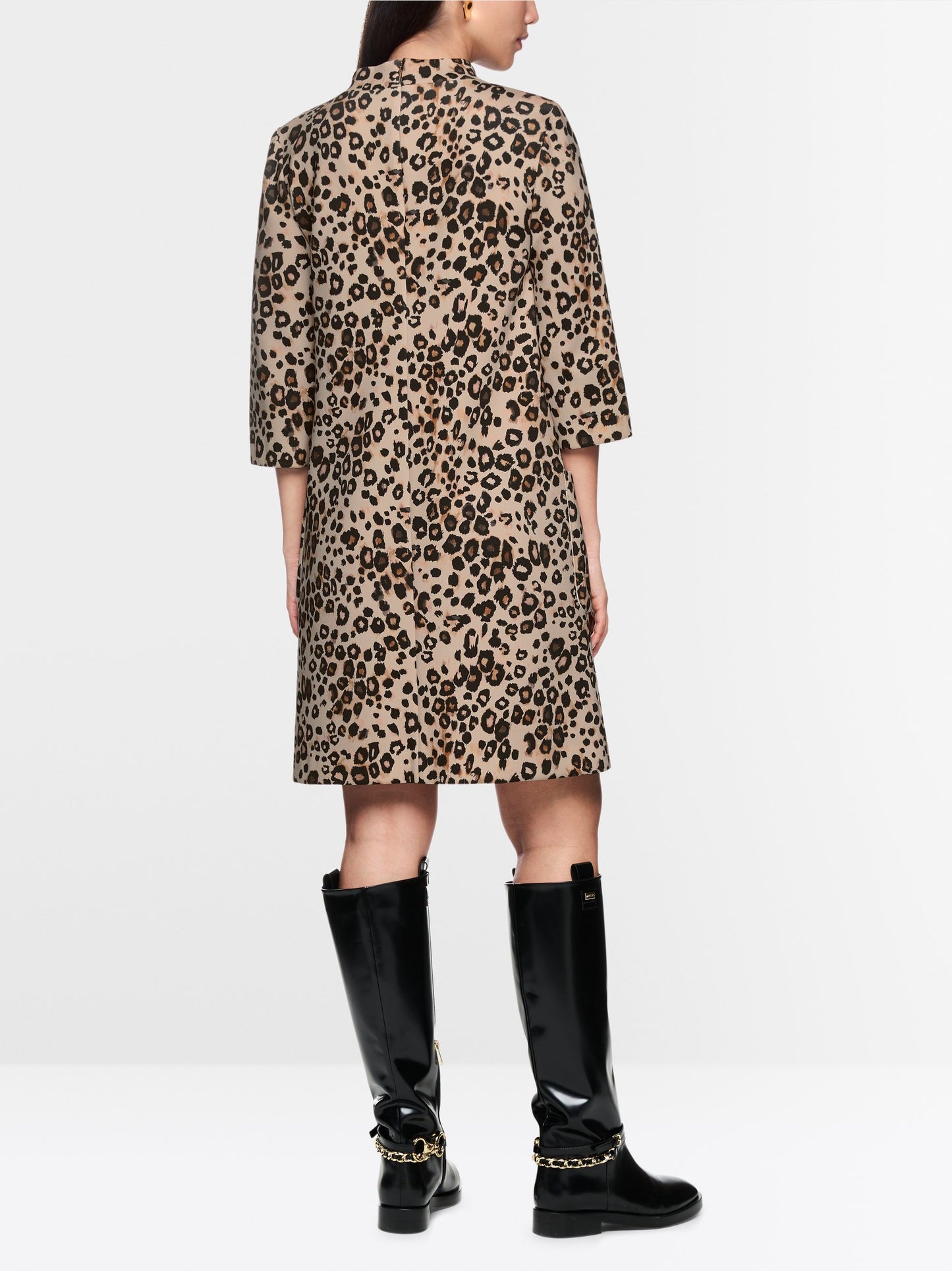 MarcCain Leopard Dress in Scuba Jersey ZC 21.22 J12