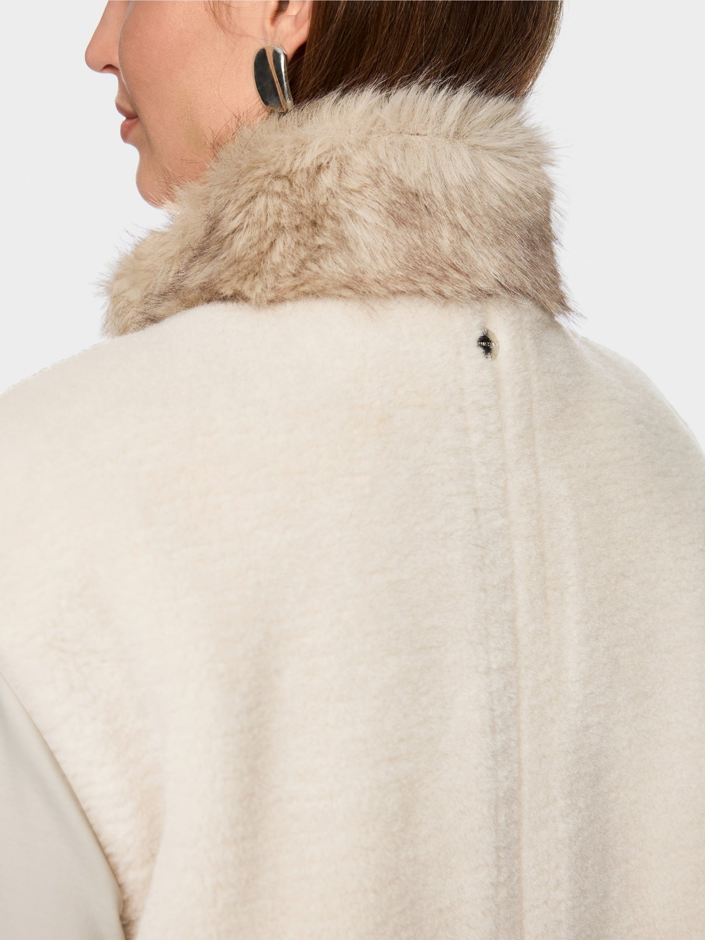 Marc Cain Waistcoat with Faux Fur