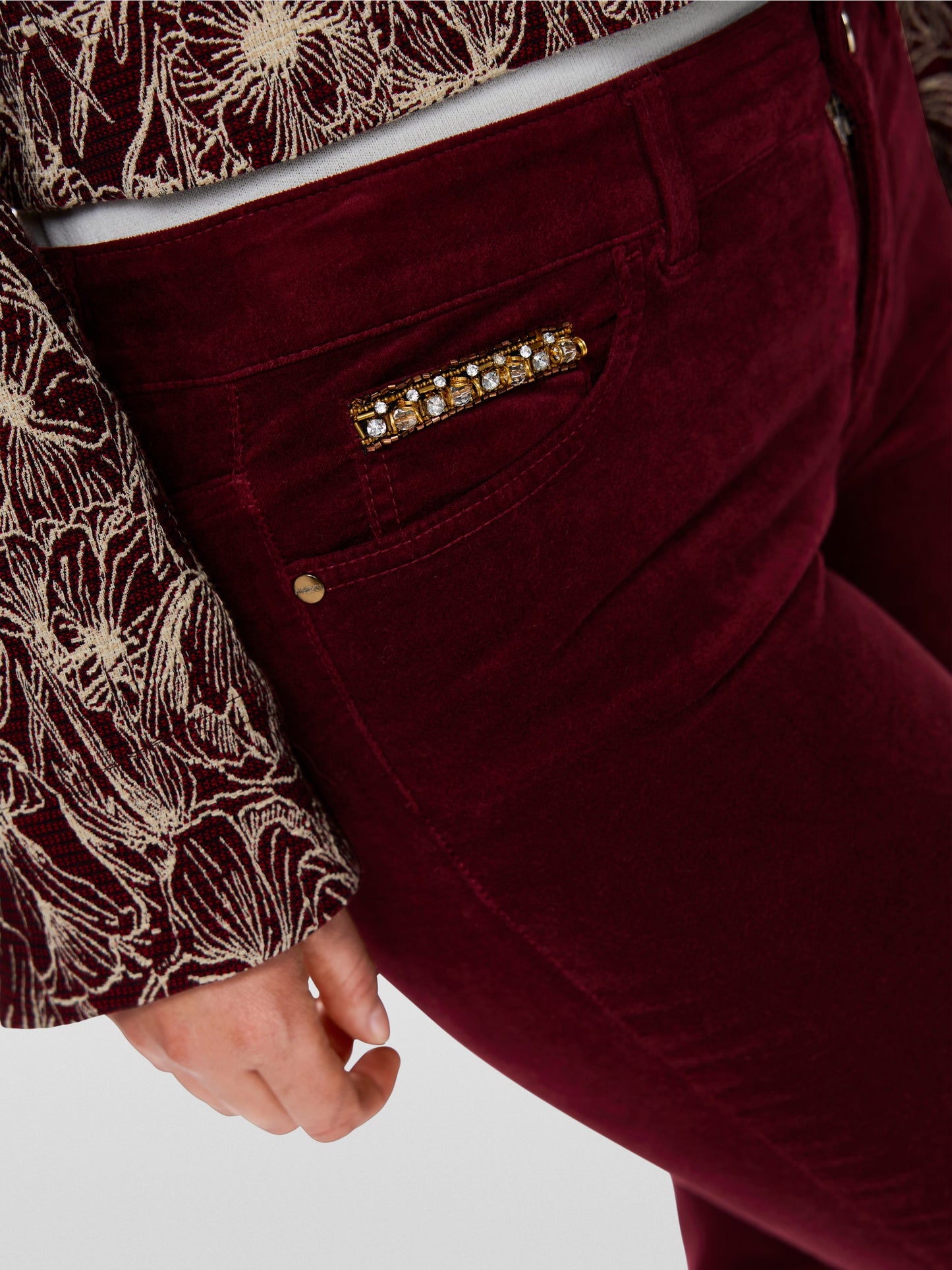 MarcCain SILVI low waist slim fit trousers ZC 81.02 W48