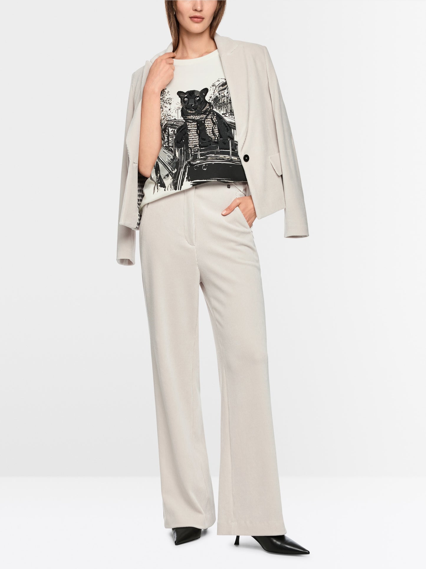 Marc Cain Welkom Wide Corduroy Trousers