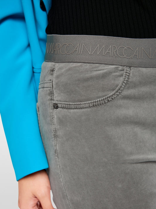 Marc Cain Siena Grey Velvet Trousers ZP 81.31 W70
