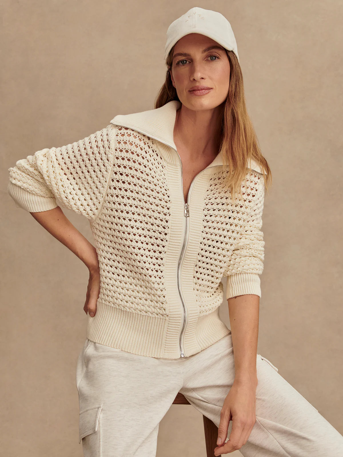 Varley Eloise Zip-Through Knit