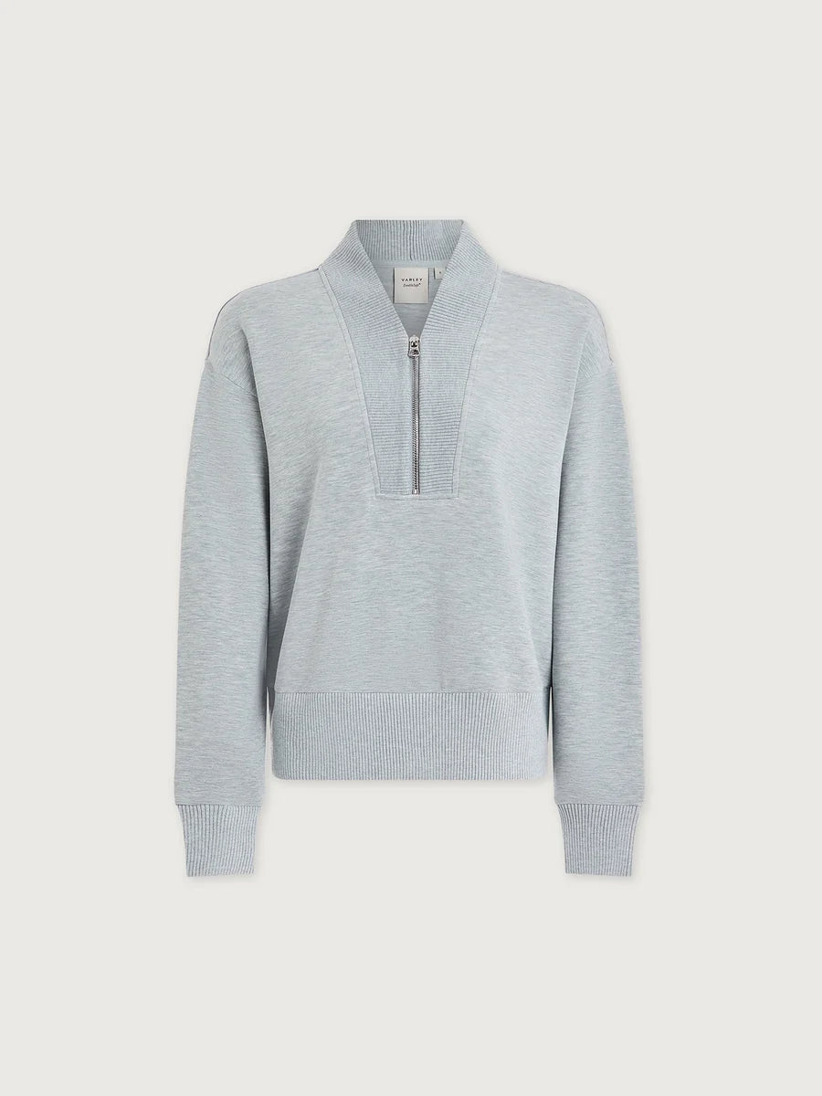 Varley - Sally Half-Zip Sweat Blue Green Marl