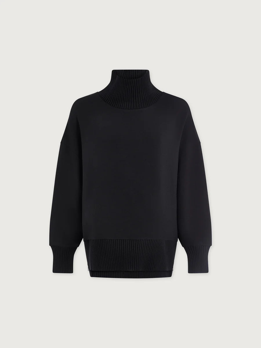 Varley Barker High-Neck Sweat - Black VAR01763