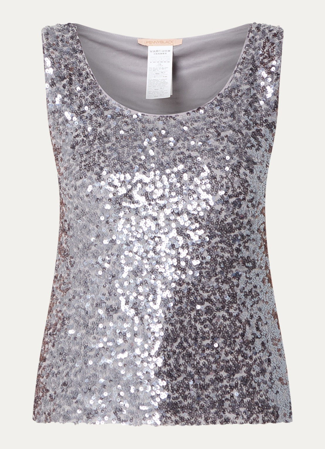Penny Black Sequin Vest Top    Grey