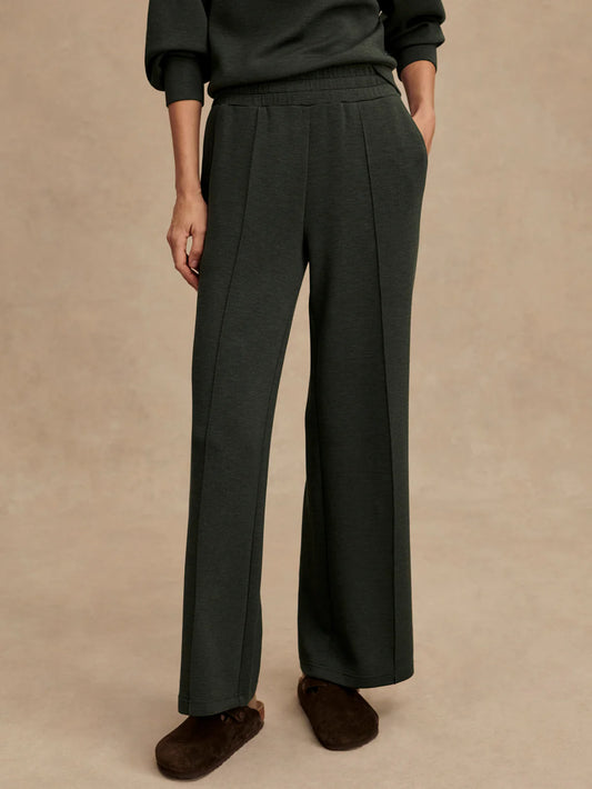 Varley Wide Leg Pant 30  Olive Marl