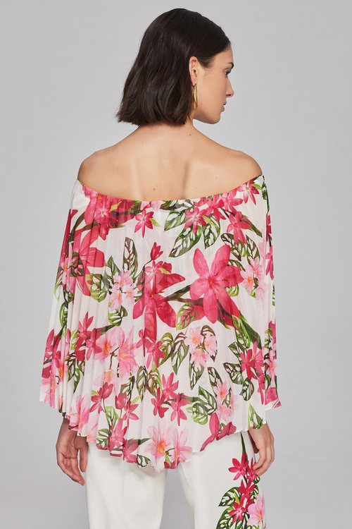 Joseph Ribkoff Floral Drop Sleeve Top 241780