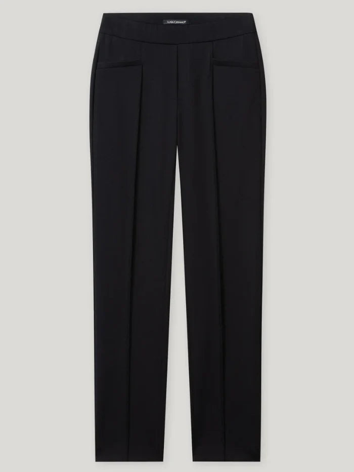 Luisa Cerano Black Punto-Milano Trousers  628841/3786