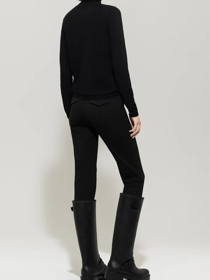 Luisa Cerano Black Punto-Milano Trousers  628841/3786