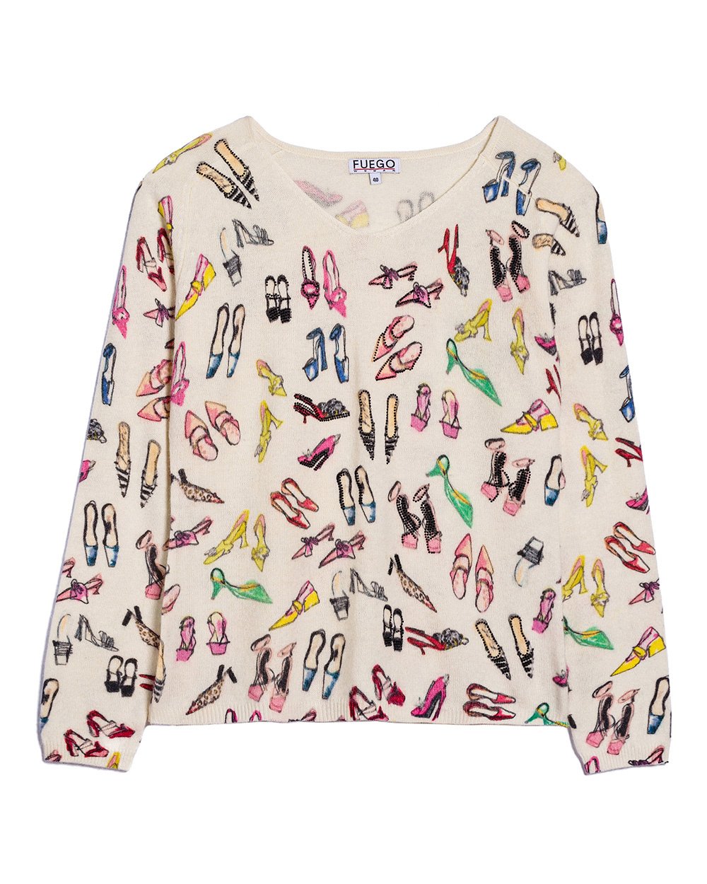 Fuego Shoe Print Jumper