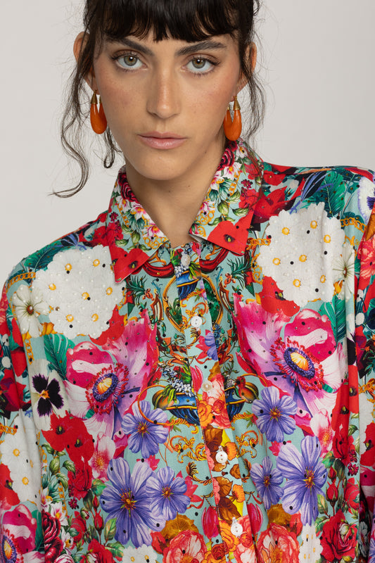 Inoa   Silk Anaya Shirt    Tussie Mussie