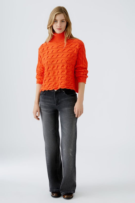Oui Cherry Tomato Turtleneck Jumper