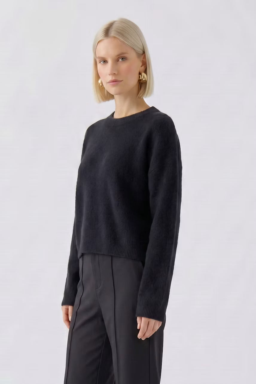 Oui  Pullover  97976  col Black