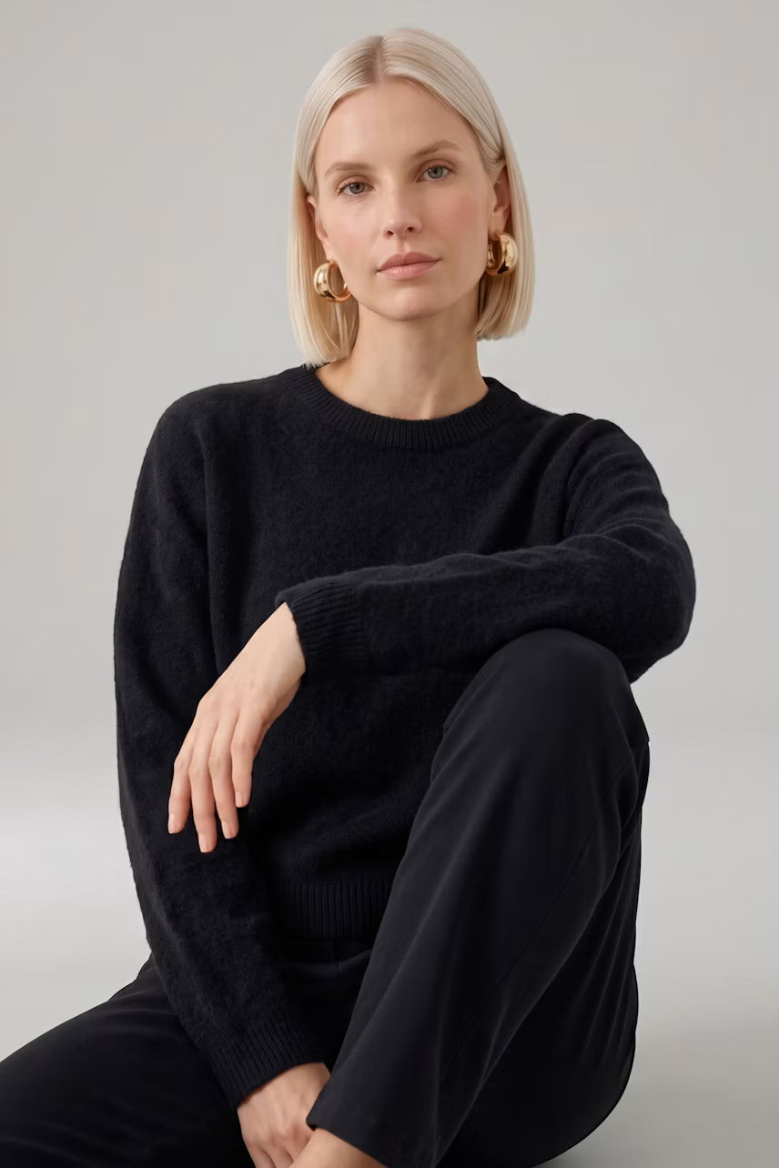 Oui  Pullover  97976  col Black