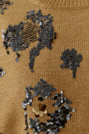 Oui Camel Pullover 100086