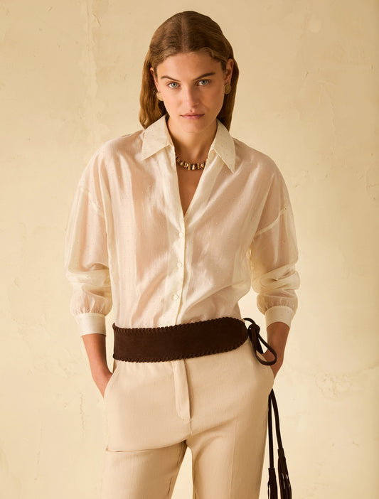 Penny Black Voile Shirt with Rhinestones  PBPGIOSTRA