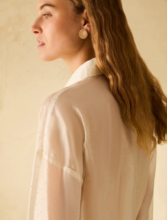 Penny Black Voile Shirt with Rhinestones  PBPGIOSTRA