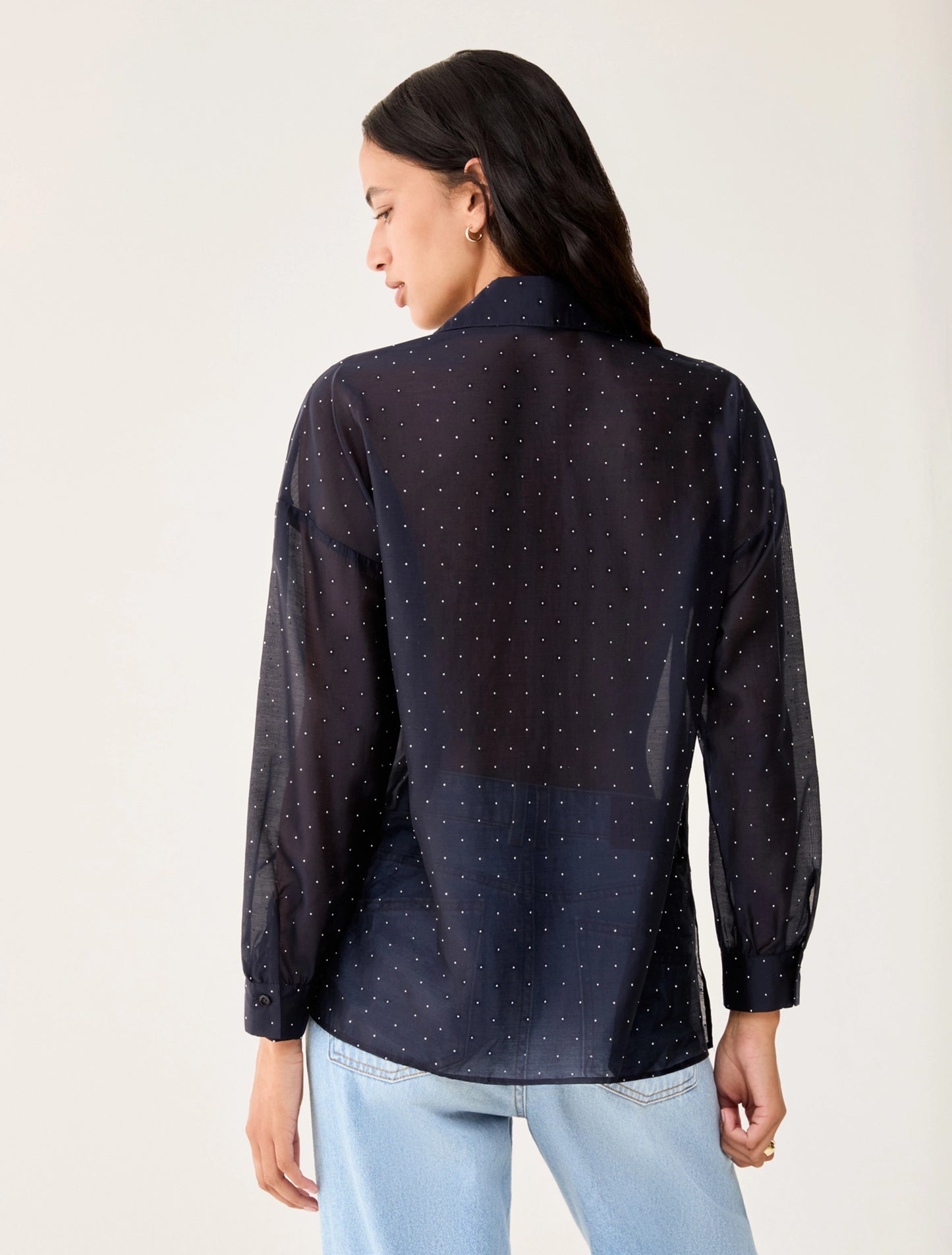 PennyBlack Voile Shirt with Rhinestones   PSPGIOSTRA